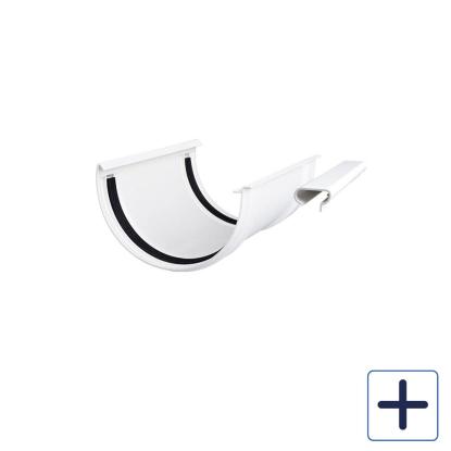 Plastmo ekspansionssamlestykke, PVC, hvid
