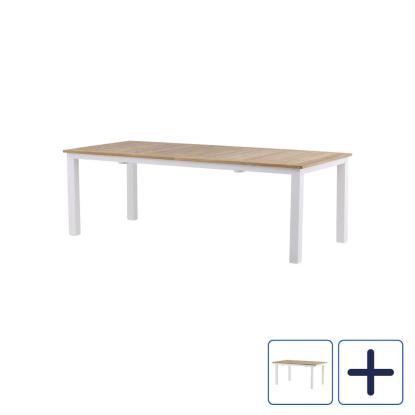Venture Design Panama havebord, teaktræ, natur/hvid