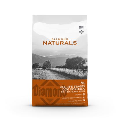 Diamond Naturals hundeforder med kylling og ris til voksne hunde - 15 kg