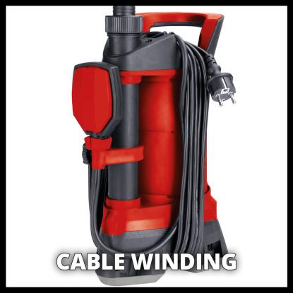 Einhell GE-DP 3925 ECO dykpumpe til urent vand, 10.000 liter/time