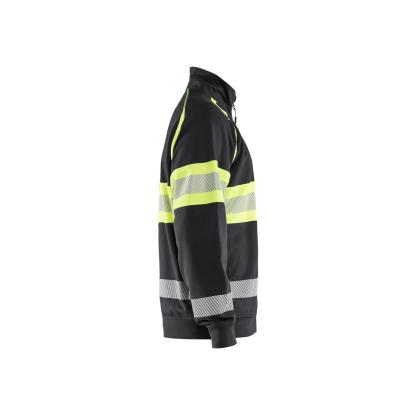 Blåkläder 3551 high vis sweatshirt, sort/hi-vis gul