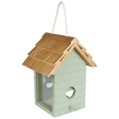 Gardman "Beach hut" foderautomat til frø, 15 x 20 x 14 cm