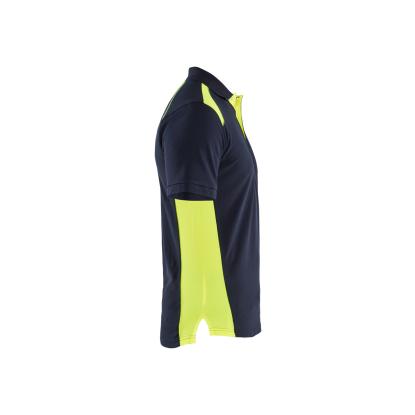 Blåkläder 3324 poloshirt, mørk marineblå/hi-vis gul