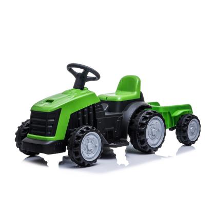 NORDIC PLAY eltraktor med trailer, 1 x 7,4 V batteri, grøn