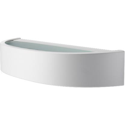 SG Armaturen Curve LED væglampe, 3000K, IP65, mat hvid