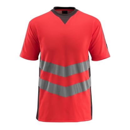 MASCOT SAFE SUPREME Sandwell T-shirt, hi-vis rød/mørk antracit