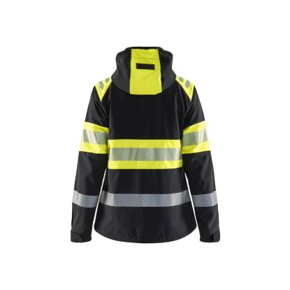 Blåkläder 4404 dame high vis softshell jakke, sort/hi-vis gul