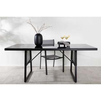 Venture Design Dallas havebord, sort, 90 x 193 cm
