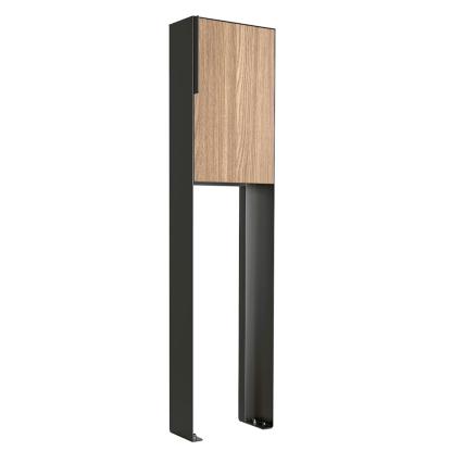 Bravios Faro postkasse med stander, HPL front, antracit