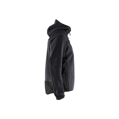 Blåkläder 5940 strikket jakke med softshell, antracitgrå/sort