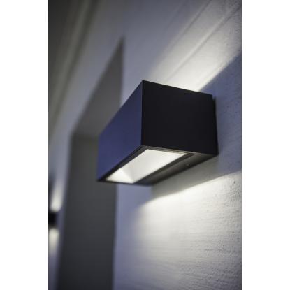 LUTEC GEMINI udendørs LED væglampe, up/down, H8,5 cm, IP54, 4000K, mørk grå