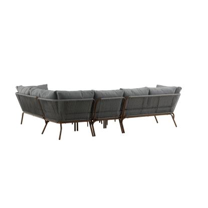 Venture Design Roxo hjørnesofasæt, mørkegrå/brun