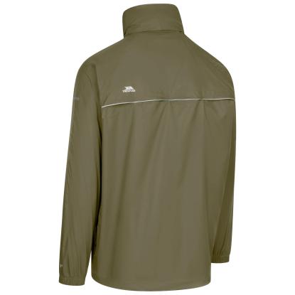 Trespass QIKPAC X packaway regnjakke med pose, unisex, grøn