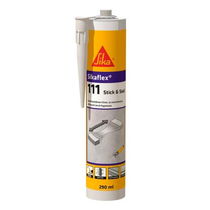 Sikaflex-111 Stick&Seal allround fugemasse/montagelim i patron, hvid - 290 ml
