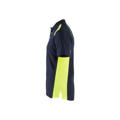 Blåkläder 3324 poloshirt, mørk marineblå/hi-vis gul