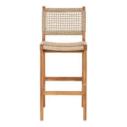 Derby counterstol, teak/polyrattan, natur, 45 x 50 x 94 cm