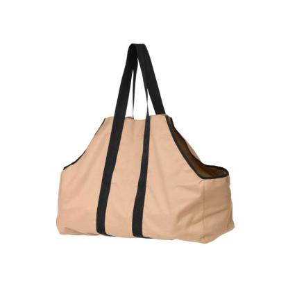ShelterLogic Birk brændetaske, beige, maks. 27 kg