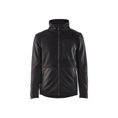 Blåkläder 3540 hættetrøje full zip, sort
