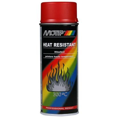 Motip varmefast spray, 300°, 400 ml - rød