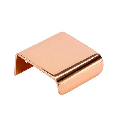 Beslag Design Lip greb, 40 mm, poleret kobber
