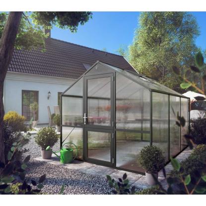 KGT Rose III drivhus, antracitgrå, 7,53 m²
