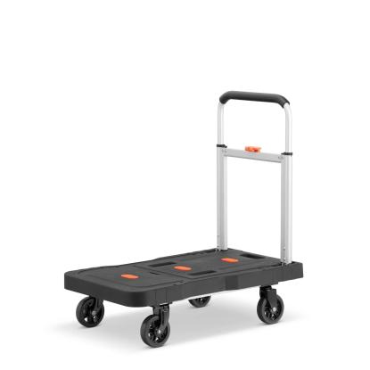 Transportvogn, foldbar, sort, maks. 150 kg
