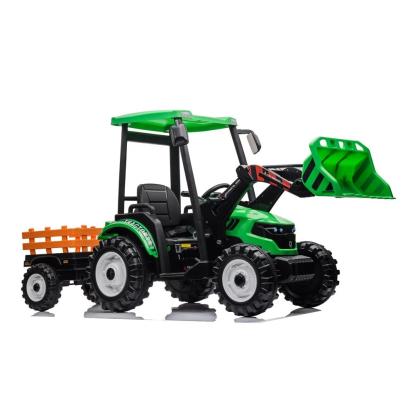 Azeno gravemaskine med trailer, 24V, grøn