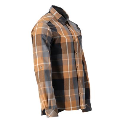 MASCOT CUSTOMIZED flannel skjorte, nøddebrun ternet