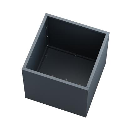Herstera Cube L plantekasse, pulverlakeret stål, antracitgrå, 70 x 70 x 70 cm