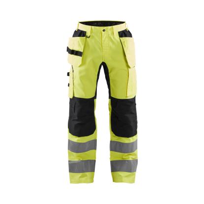 Blåkläder 1552 high vis buks med stretch, hi-vis gul/sort