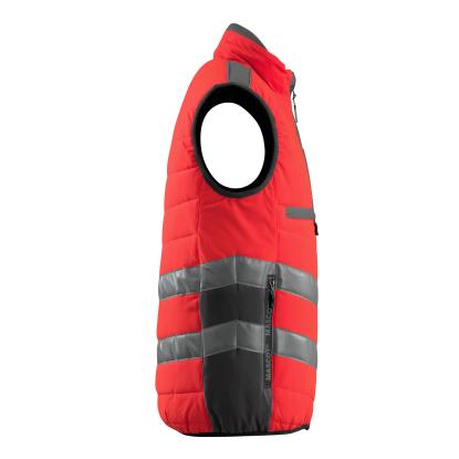 MASCOT SAFE SUPREME Grimsby vintervest, hi-vis rød/mørk antracit