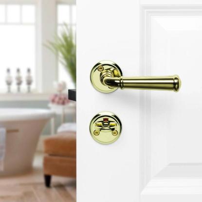 Beslag Design Classic toiletlås, poleret messing
