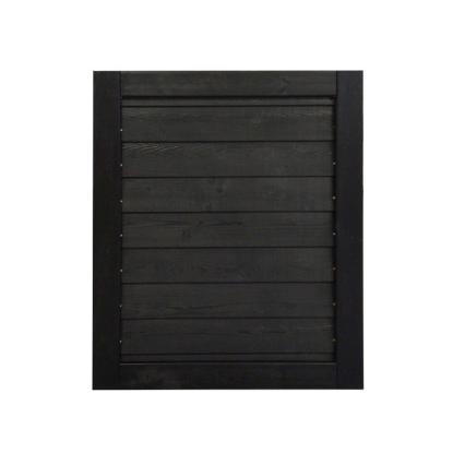 Frøslev systemhegn, låge, sortmalet, 90 x 111 cm