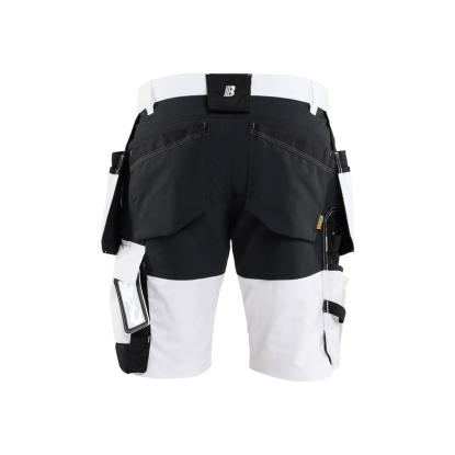 Blåkläder 1772 shorts med stretch, hvid/sort