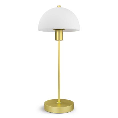 Herstal Vienda bordlampe, H50 cm, E14, messing/opal
