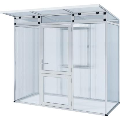 KGT Linea I drivhus, aluminium, 2,56 m²