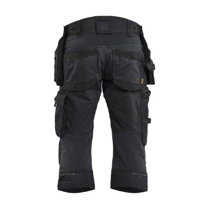 Blåkläder 1977 striker håndværkerknickers med stretch, sort/sort