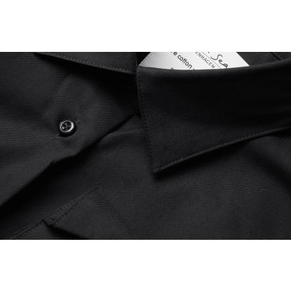 Seven Seas SS720 Fine Twill skjorte, modern, dame, sort