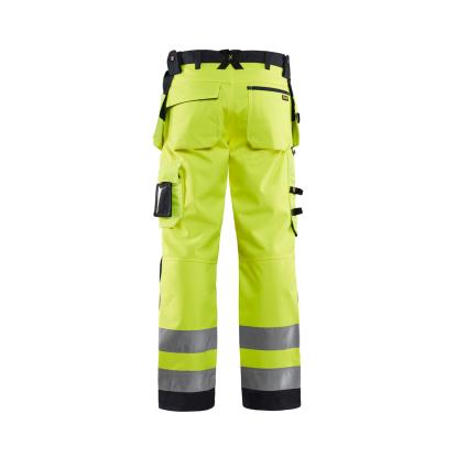Blåkläder 1567 high vis softshell buks, hi-vis gul/sort