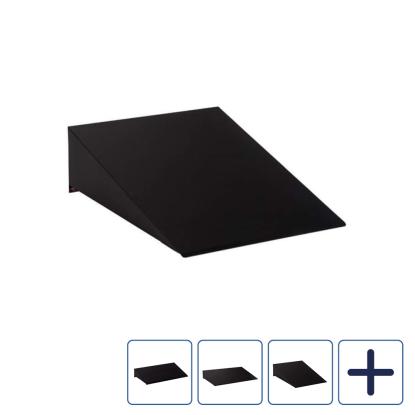 Allux skråtag til PC1 systempostkasse, sort