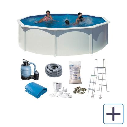 Gre by Swim & Fun rund pool, hvid