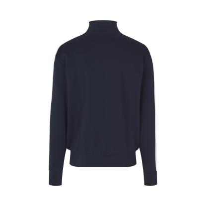 ID 0626 sweat cardigan med kontrast, navy