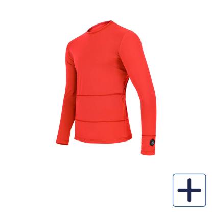 Glovii sweatshirt med 3 varmetrin, GJ1R, 2600 mAh batteri, orange