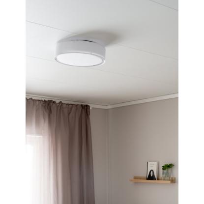 PR Home Sam plafond, E27, Ø33 cm, hvid