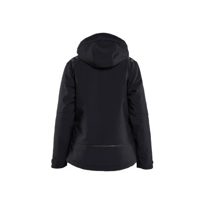 Blåkläder 4751 dame letforet vinter softshelljakke, sort/rød