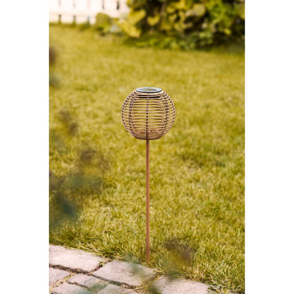 Carlisle LED lampe med solcelle, genopladelig, H70,5 cm, natur