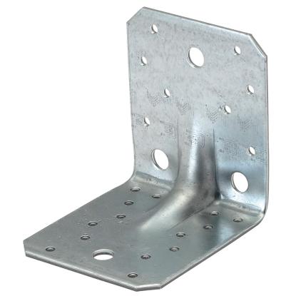 SIMA vinkelbeslag V4 G55 med rib, varmforsinket, 105 x 105 x 3,0 x 90 mm