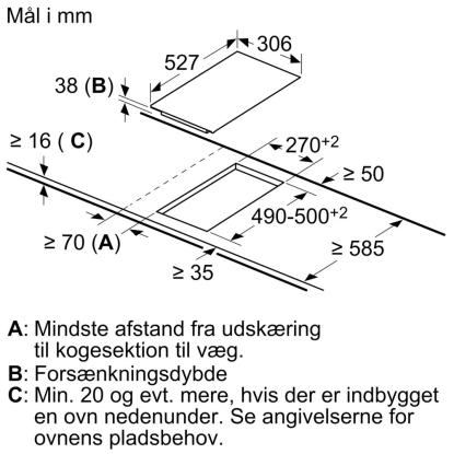 Bosch PKF375FP2E glaskeramisk kogeplade