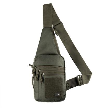 M-TAC Tactical Chest Pack sling bag med velcro og hylster, olive