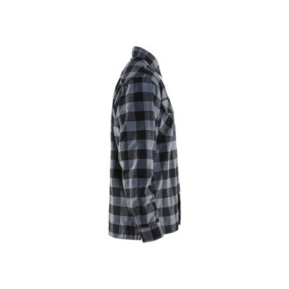 Blåkläder 3225 foret skovmands skjorte, antracitgrå/sort